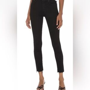Mother skinny ankle fray skinny jeans